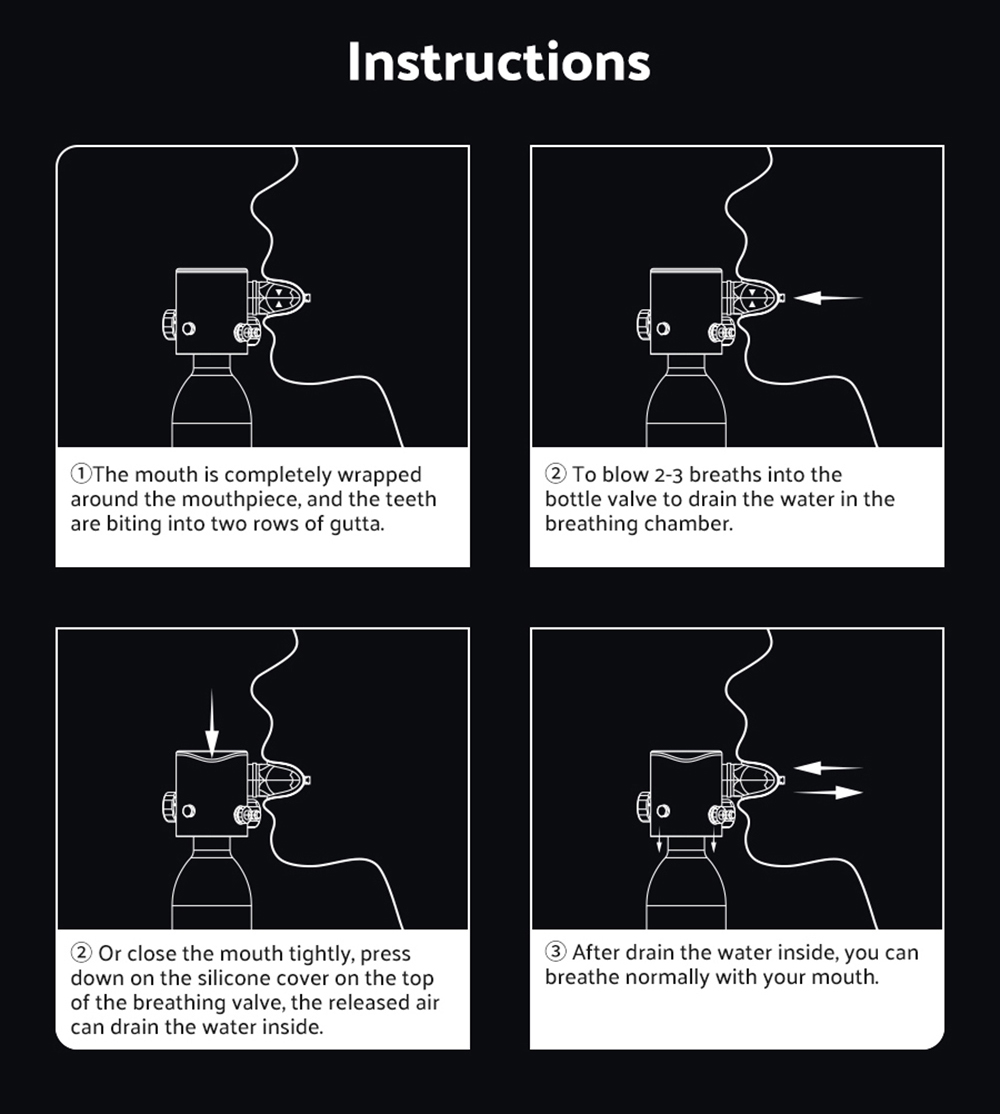 SMACO S500 0.7L Mini Scuba Diving Tank - Green