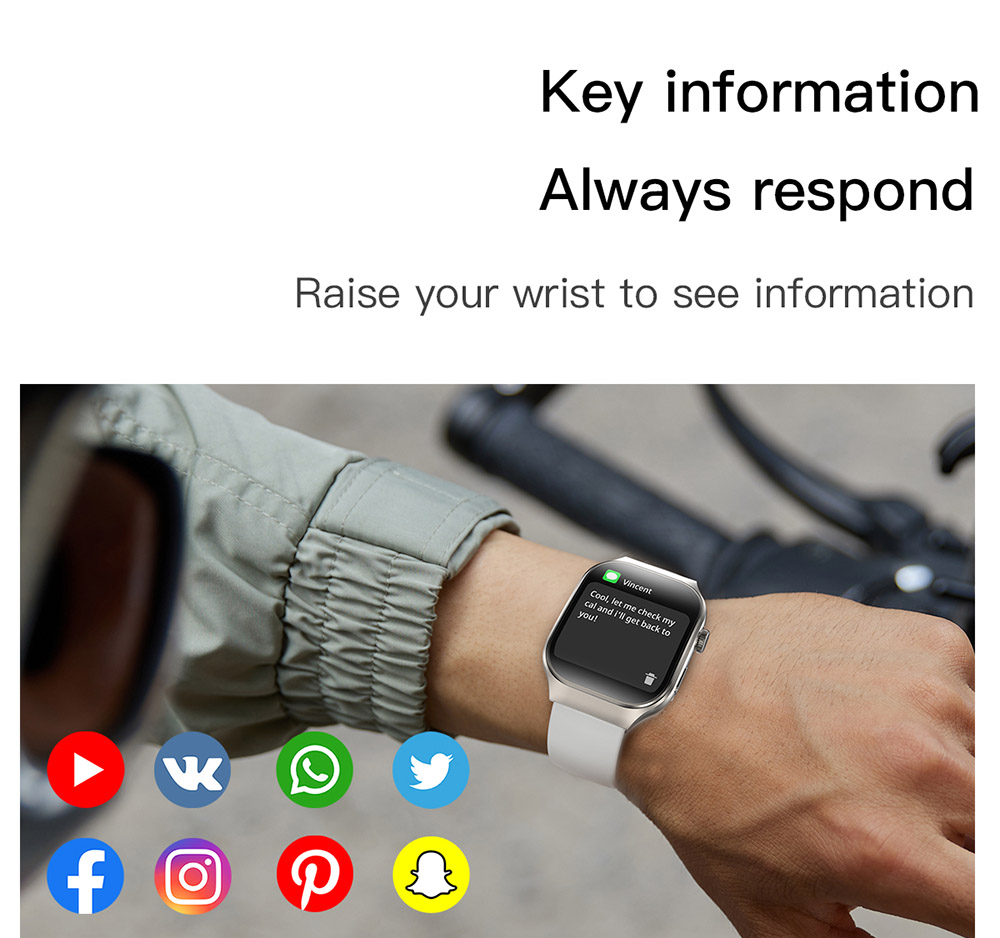 T15 Plus Smartwatch, 2.01-inch Curved Full Touch Screen, Bluetooth Calling, Health Monitoring, Al Voice Assistant, 100+ Sport Modes - Silver Frame, Silicone Strap