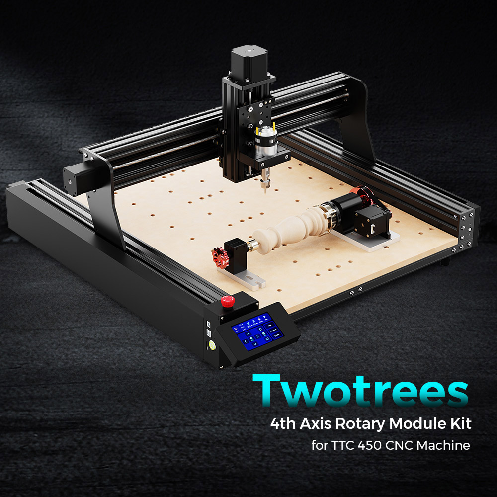 Súprava 4-osového rotačného modulu TWO TREES CNC pre laser TTC450