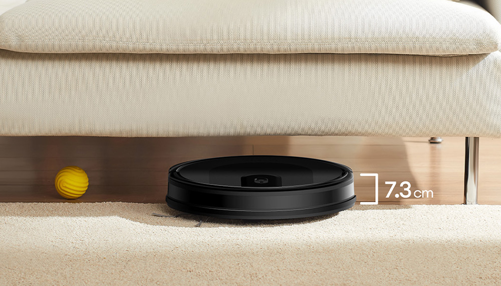 Aspirateur robot Ultenic D5, aspiration puissante de 3000 Pa, autonomie maximale de 120 min, 3 modes de nettoyage, fonction de suralimentation automatique pour tapis, recharge automatique, nettoyage programmé, télécommande, Alexa/Google Assistant, noir