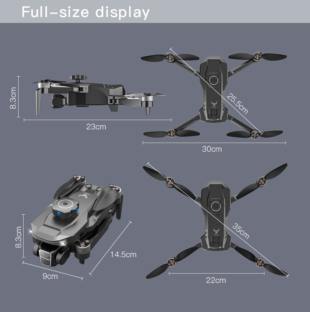 ZLL SG101MAX RC Drone, 4k Dual HD Camera, Intelligent Obstacle Avoidance, Optical Flow Positioning - 3 Batteries