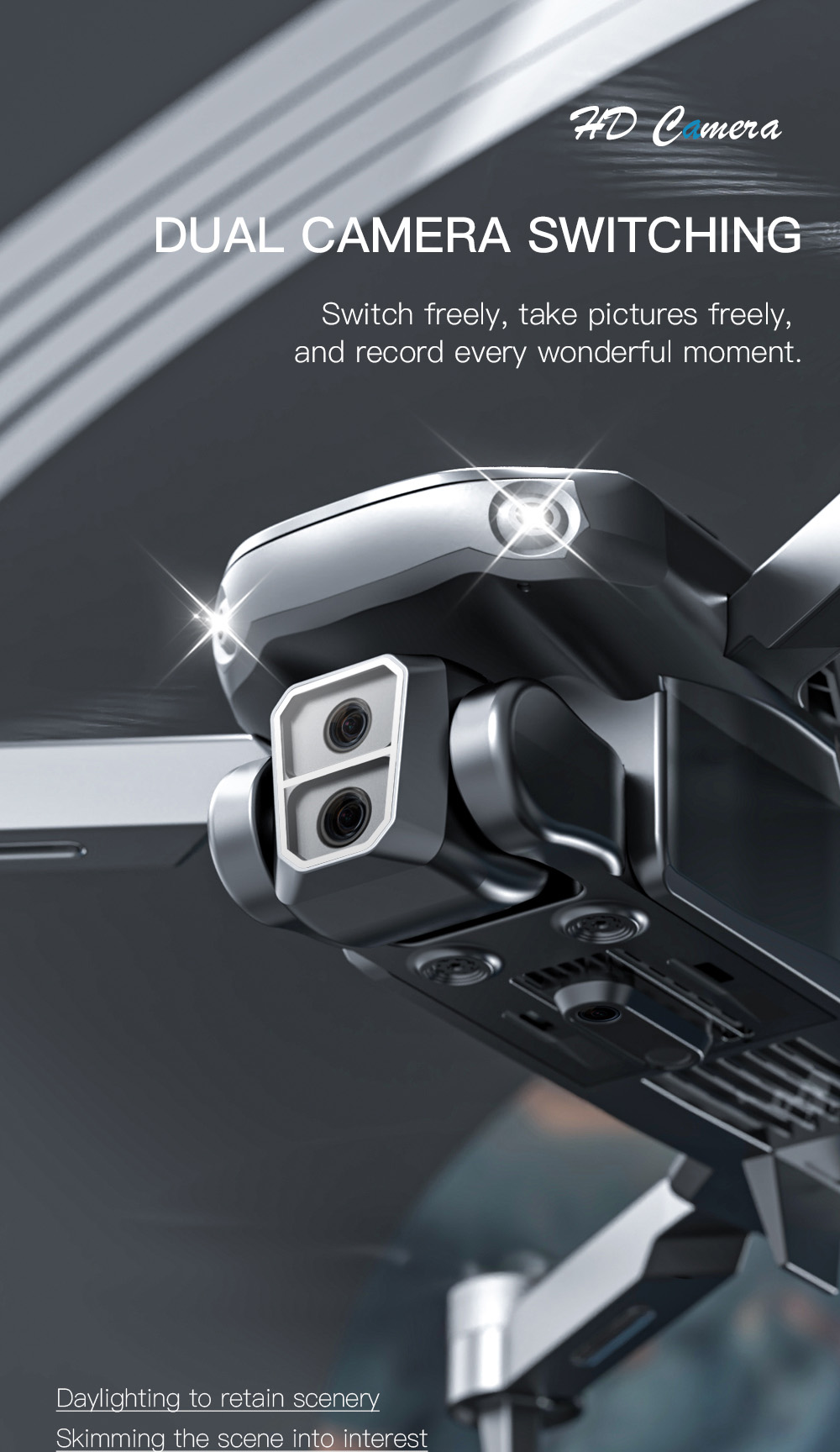 ZLL SG101MAX RC Drone, 4k Dual HD Camera, Intelligent Obstacle Avoidance, Optical Flow Positioning - 3 Batteries