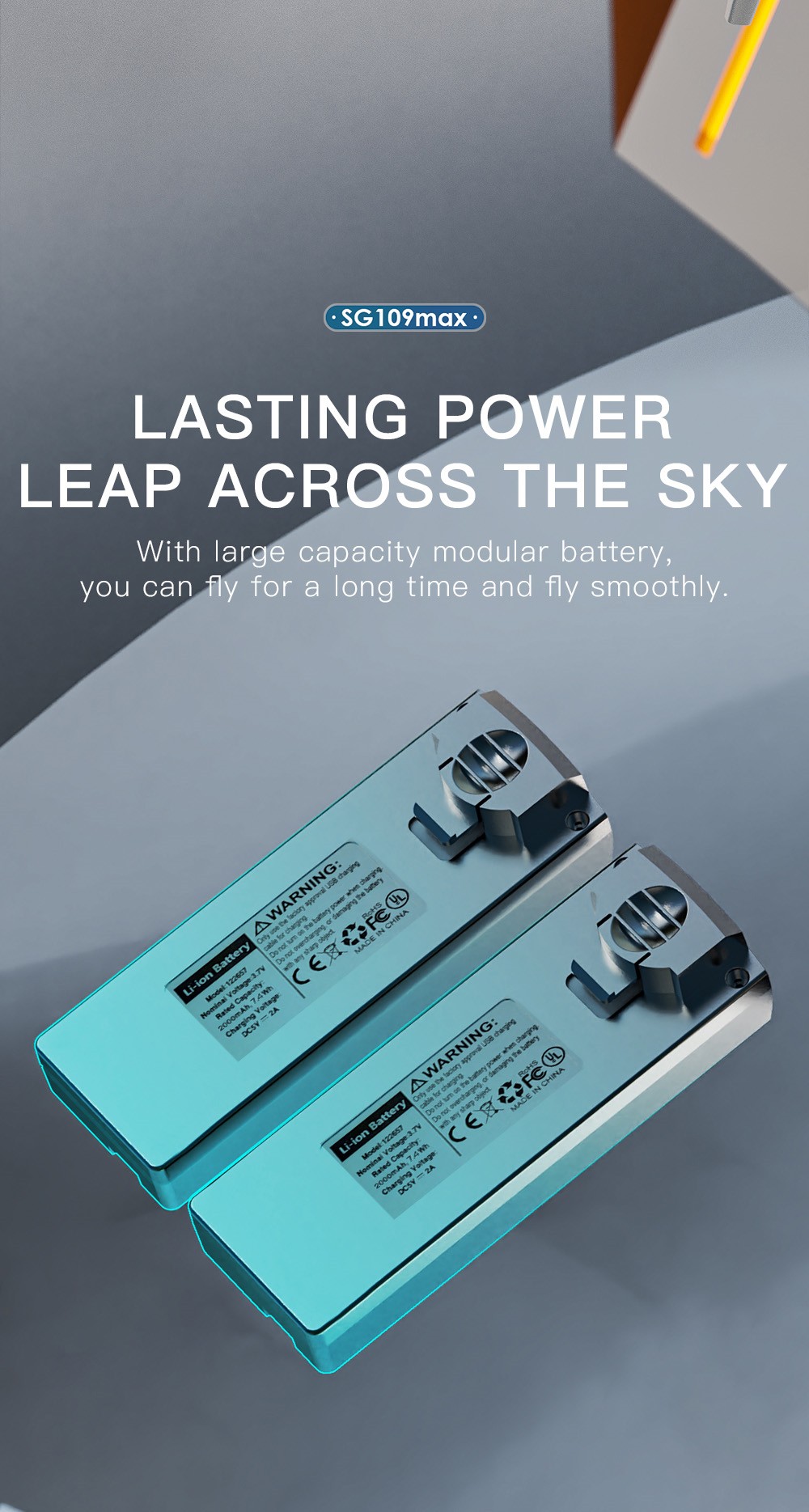 ZLL SG109MAX RC Drone, Electrically Adjustable Camera, Intelligent Obstacle Avoidance, Optical Flow Hover - 3 Batteries