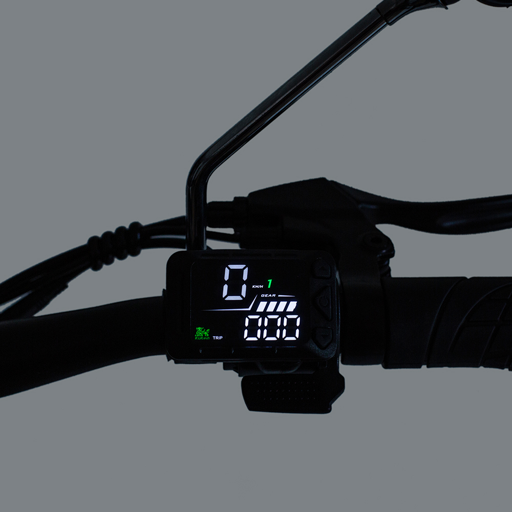 KuKirin C1 Pro Elektrická kolobežka, 500W motor, 48V 26Ah batéria, 14-palcová pneumatická pneumatika, max. dojazd 100 km, skladanie jedným kliknutím, zadné sedadlo & predný úložný kôš, pedál z masívneho dreva, spätné zrkadlo smerové svetlo - čierna
