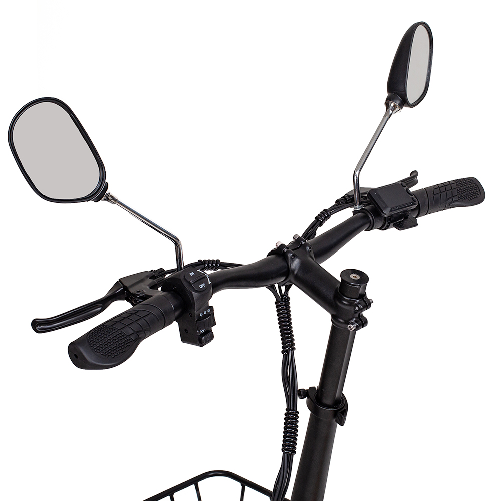 KuKirin C1 Pro Electric Scooter, 500W motor, 48V 26Ah batéria, 14-palcová pneumatická pneumatika, max. dojazd 100 km, skladanie jedným kliknutím, zadné sedadlo & predný úložný kôš, pedále z masívneho dreva, spätné zrkadlo Turn signal light - Black