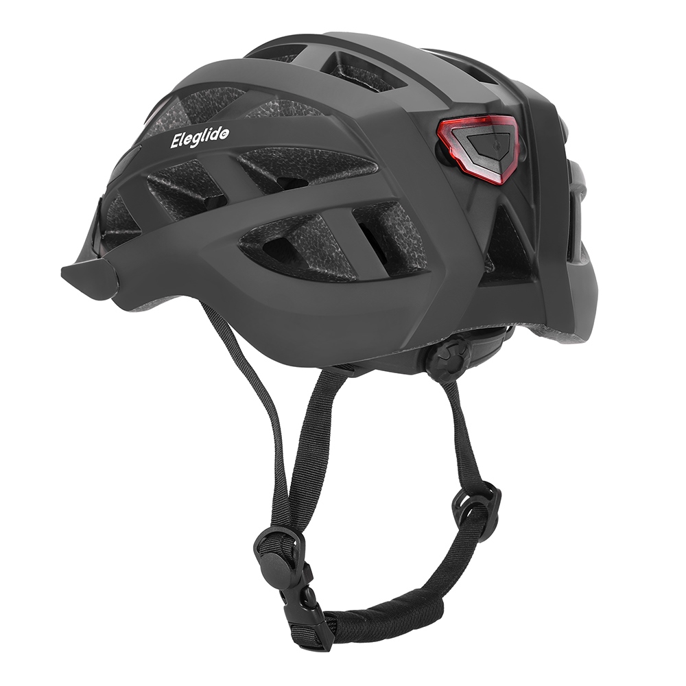 Bike Cycling Helmet with LED Light - Black