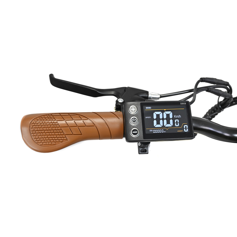 ONESPORT OT18 City Electric Bike, 26*2.35 inch wide Tires, 250W Motor 25km/h, 36V 14.4Ah Big Battery up to 100km Max Range,  Shimano 7-speed, Front Shock-absorbing fork, 25 Degree Climbing Bluetooth APP - White