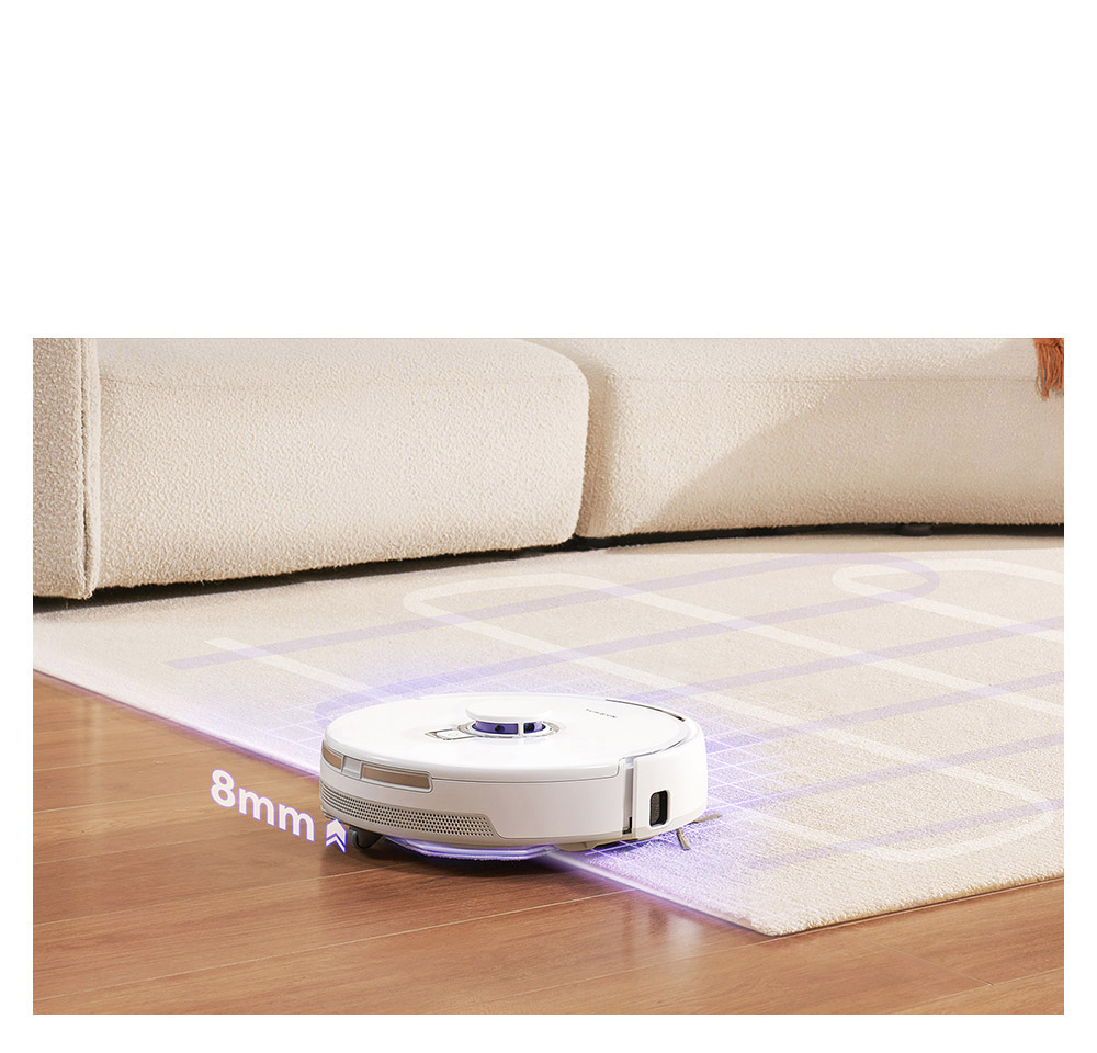 Narwal Freo X Plus Robot Vacuum Cleaner and Mop Built-in Dust Emptying, Strong 7800Pa Suction Power, Zero-Tangling Floating Brush, Alexa/Google Assistant/APP Control, Ideal for Pet Hair Hard Floor, Wood Floor