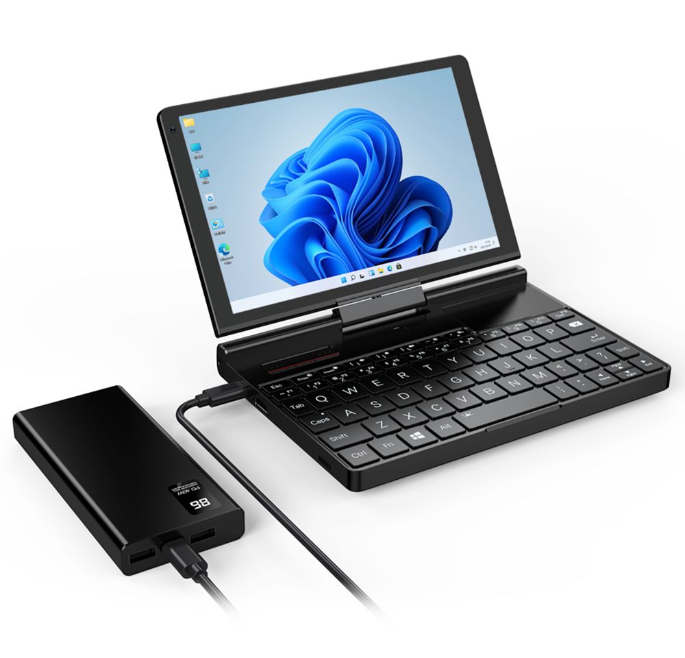 GPD Pocket 3 Handheld Laptop, Intel Core i7-1195G7 4 Cores Max 5.0GHz, 8'' 1920*1200 IPS Touchscreen, 16GB RAM 512GB SSD, 10000mAh Battery, WiFi6E Bluetooth5.3, 1*Thunderbolt 4 1*HDMI 2.0b 1*USB 3.2 Gen2 Type-A 2*USB 3.2 Gen1 Type-A 1*RJ45 - US Plug