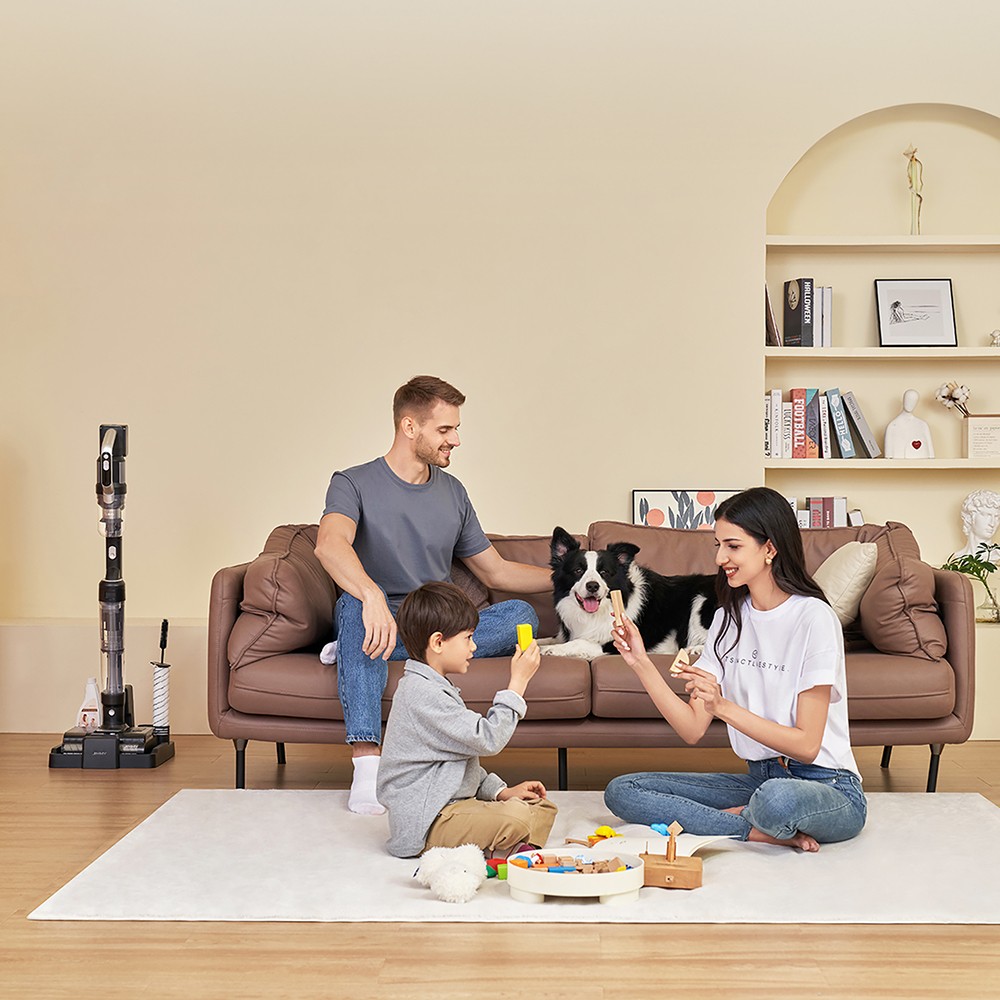 JIMMY PW11 All-in-one Cordless Vacuum & Washer, 400W Strong Power, Single Brush Roll, Hot Air Fast Dry, LED Screen, IPX8 Waterproof Brushless Motor, 180&deg; Lay Flat Design, For Hard Floors, Pet Hair