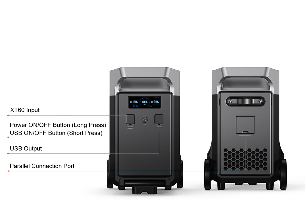 FOSSiBOT FB3840 Expansion Battery, 3840Wh LiFePO4 Battery Pack for F3600 Pro