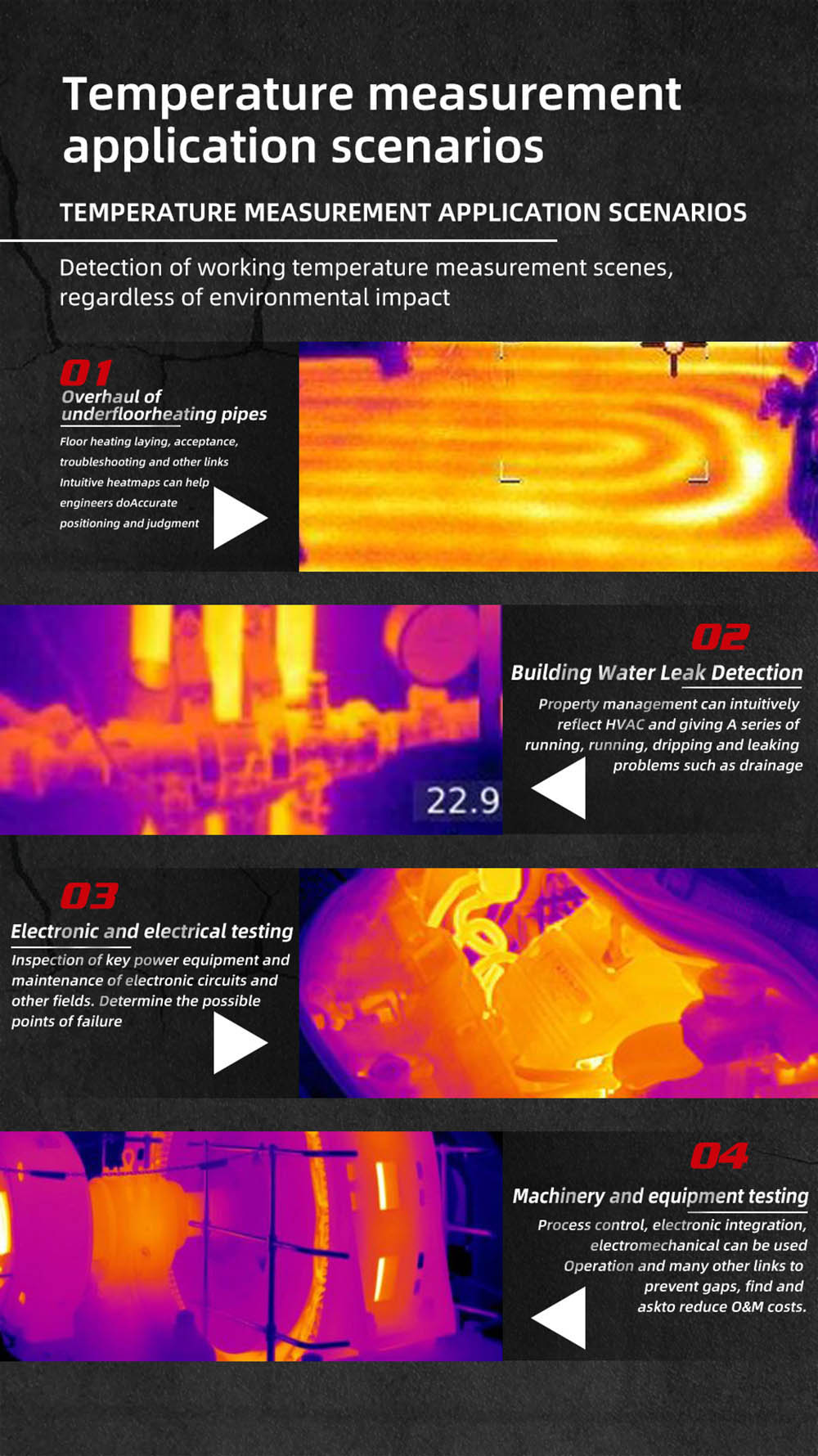BSIDE HX1 Infrared Thermal Imager, 240*240P, 2.4 Inch LCD Screen, IP54 Protection