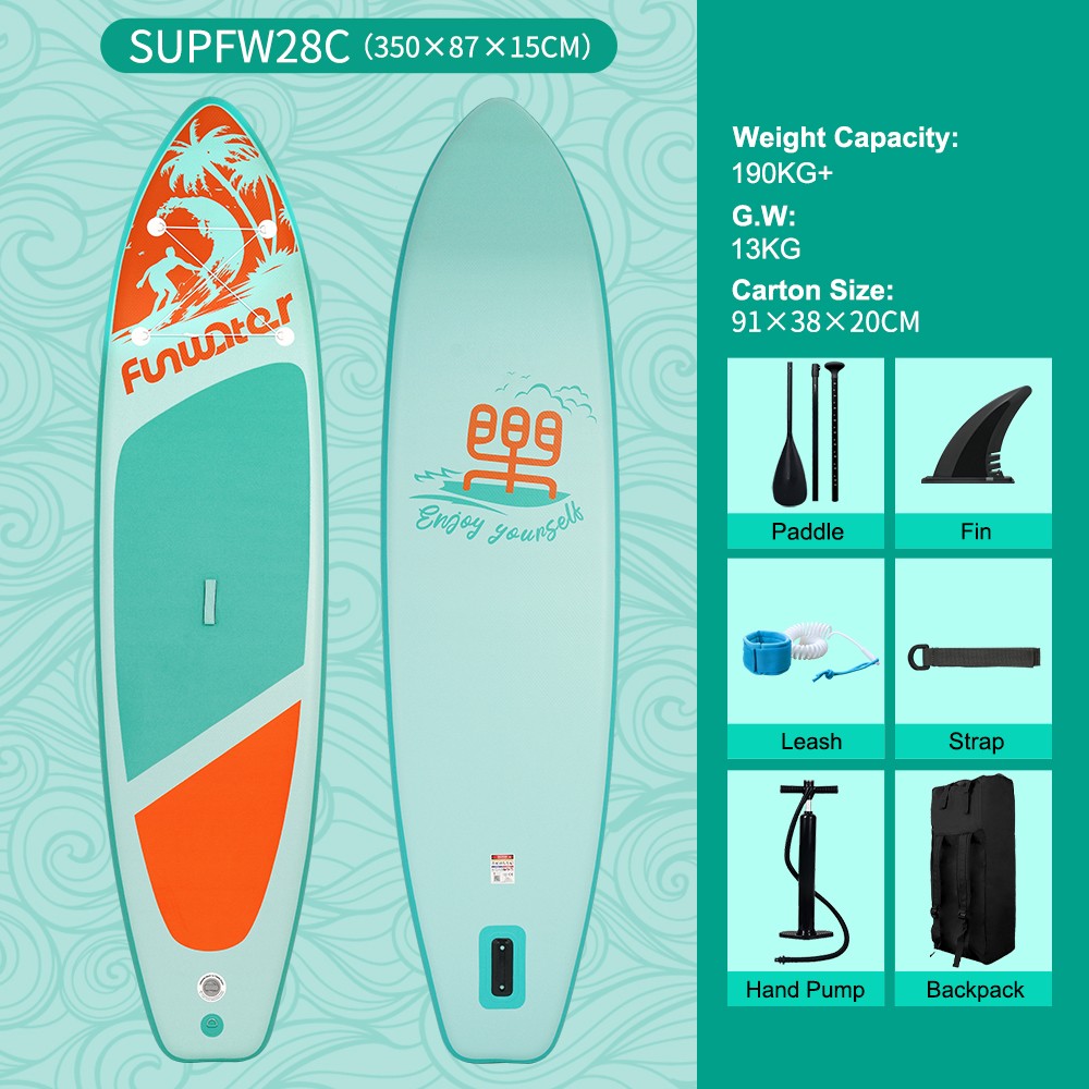 FunWater SUPFW28C Stand Up Paddle Board 350*87*15cm