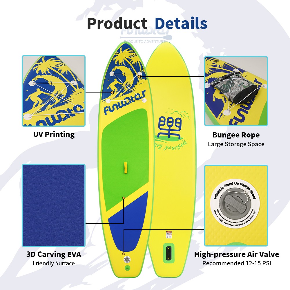 FunWater SUPFW28D Stand Up Paddle Board 350*87*15cm