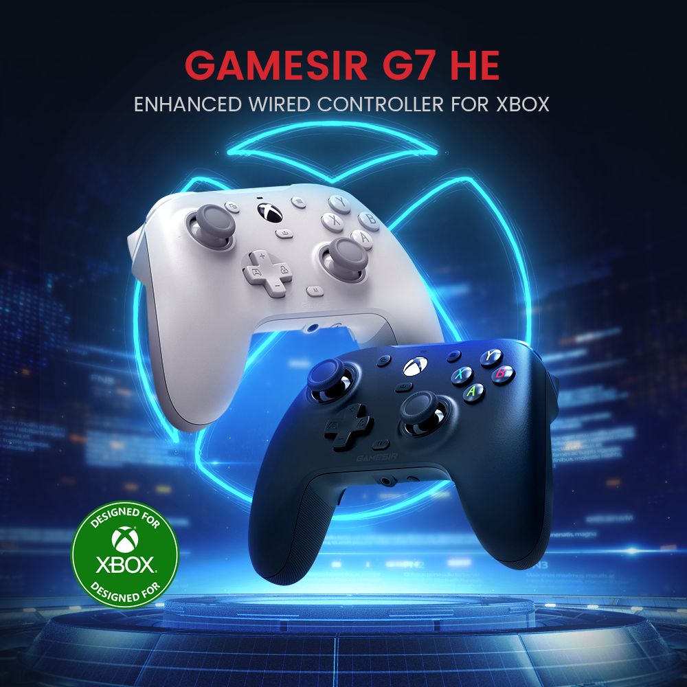 Xbox Certified GameSir G7 HE Wired Game Controller White