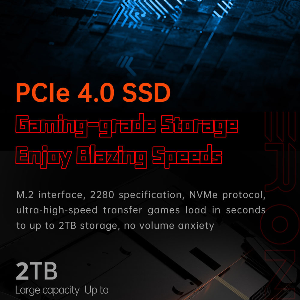 One Netbook OneXPlayer X1 Handheld Gaming PC, AMD Ryzen 7 8840U 8 Cores Max 5.1GHz, 10.95' 2560*1600 120Hz LTPS Screen, 32GB LPDDR5x 7500MHz RAM 2TB SSD, 65.02Wh Battery, Bluetooth5.2, 1* TF Card 4.0 1* Oculink 2* USB-C 4.0 1* USB 3.2 1* 3.5mm Audio