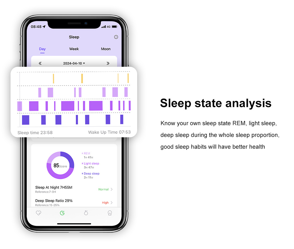S1 Smart Ring, 24/7 Health Tracker, Heart Rate Body Blood Oxygen Sleep Monitoring, 5ATM Waterproof, 5-7 Days Battery Life - 8# (Inside Diameter 18.1mm), Golden
