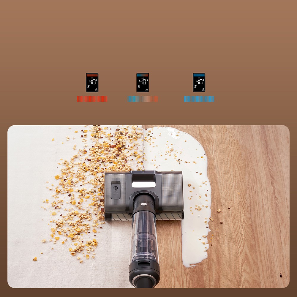 JIMMY PW11 All-in-one Cordless Vacuum & Washer, 400W Strong Power, Single Brush Roll, Hot Air Fast Dry, LED Screen, IPX8 Waterproof Brushless Motor, 180&deg; Lay Flat Design, For Hard Floors, Pet Hair