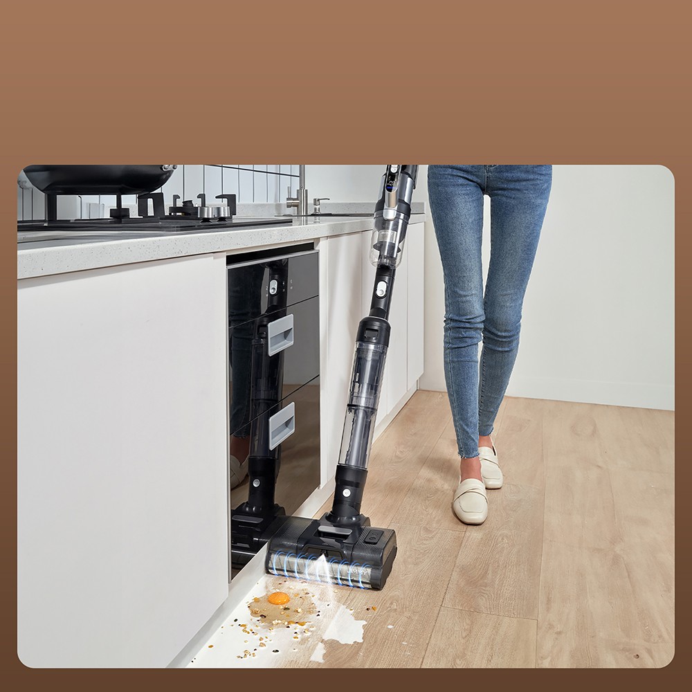 JIMMY PW11 All-in-one Cordless Vacuum & Washer, 400W Strong Power, Single Brush Roll, Hot Air Fast Dry, LED Screen, IPX8 Waterproof Brushless Motor, 180&deg; Lay Flat Design, For Hard Floors, Pet Hair