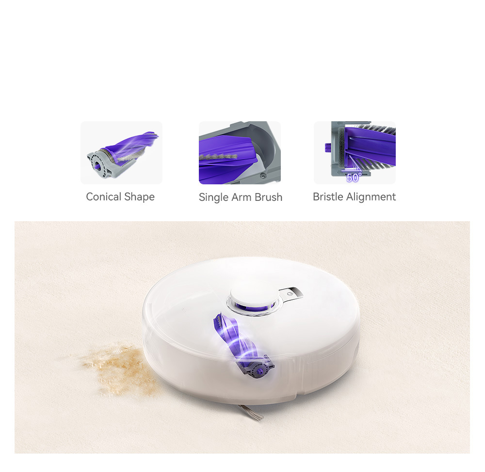 Narwal Freo X Plus Robot Vacuum Cleaner and Mop Built-in Dust Emptying, Strong 7800Pa Suction Power, Zero-Tangling Floating Brush, Alexa/Google Assistant/APP Control, Ideal for Pet Hair Hard Floor, Wood Floor