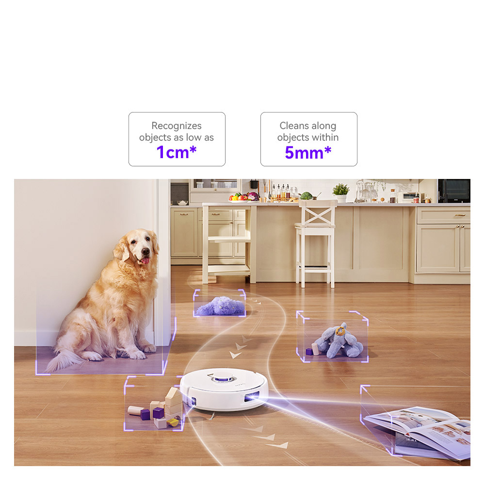 Narwal Freo X Plus Robot Vacuum Cleaner and Mop Built-in Dust Emptying, Strong 7800Pa Suction Power, Zero-Tangling Floating Brush, Alexa/Google Assistant/APP Control, Ideal for Pet Hair Hard Floor, Wood Floor