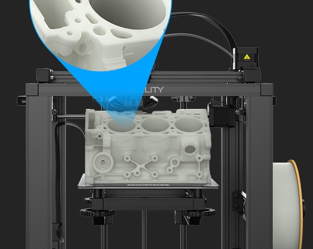 6 Stück Creality Hyper PLA Filament 1 kg/Spule – Schwarz + Hautfarbe + Gelb + Grün + Orange + Braun