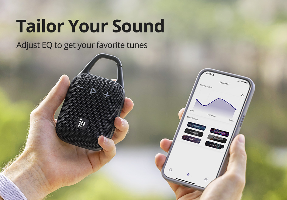 Tronsmart Mirtune H1 8W IPX7 Prenosný Bluetooth reproduktor - modrý