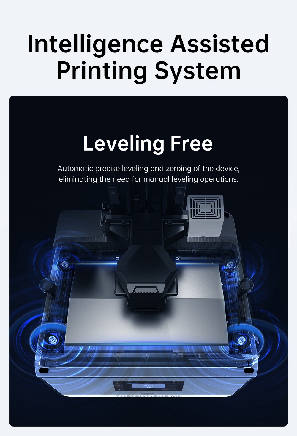 3D tlačiareň Anycubic Photon Mono M7 Resin, rýchlosť tlače 90 mm/h, 14K COB zdroj, 10.1-palcový mono LCD displej, dynamické vypínanie svetla, bez nivelizácie, 223*126*230mm