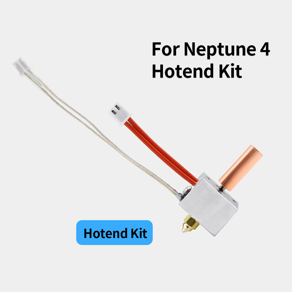 Creativity Hotend Kit with 0.4mm Brass Nozzle for Elegoo Neptune 4 3D Printer