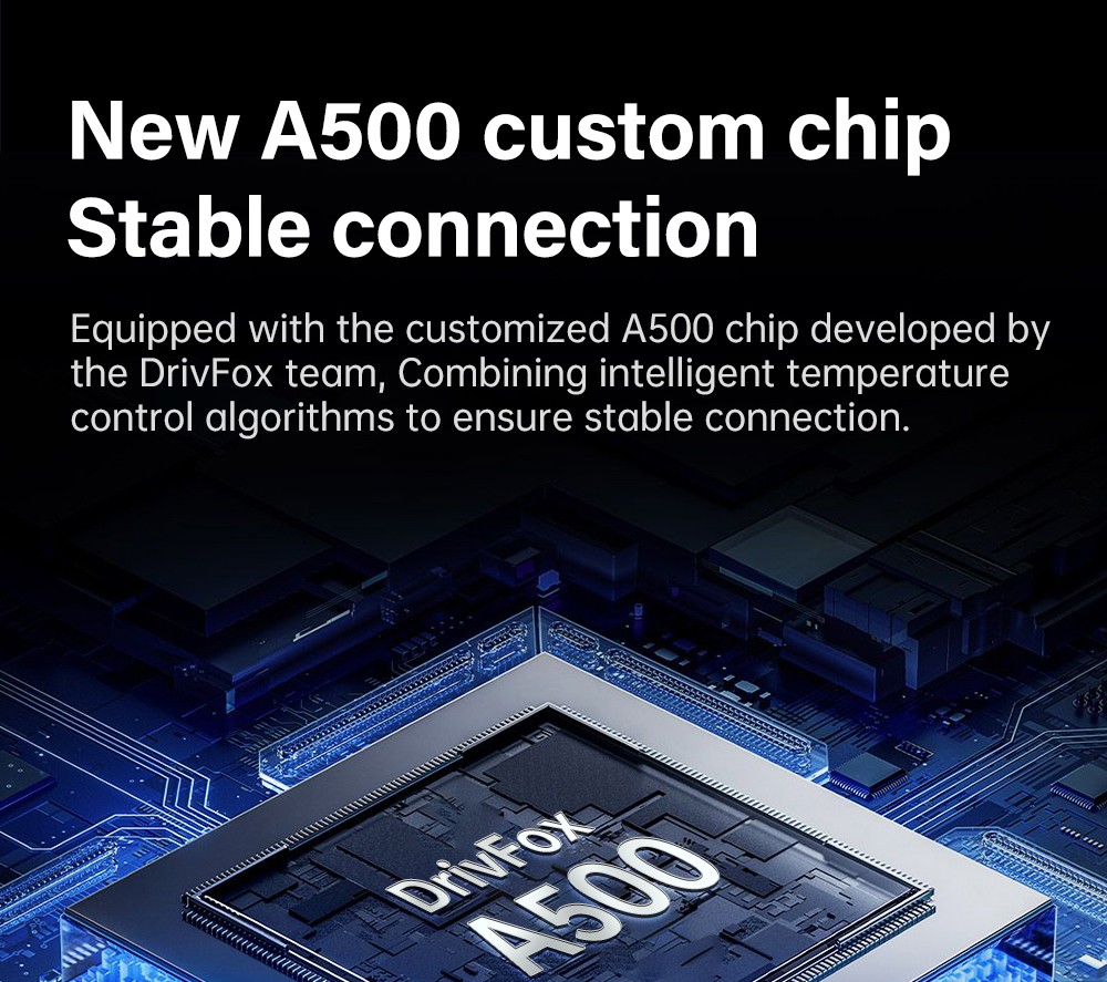 DriFox A22 Wired to Wireless Carplay Adapter, Plug & Play, Auto-Connect, 5.8GHz Fast Data Transmission, Voice Assistant