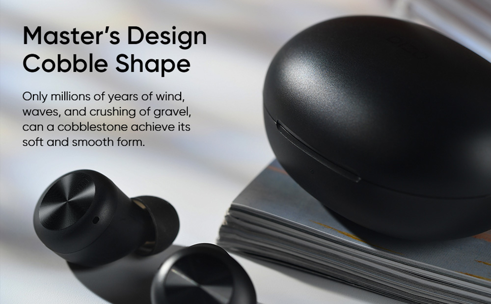 Realme DIZO GoPods D TWS Wireless Bluetooth Earbuds, Environment Noise Cancellation, Bluetooth 5.0, 20 Hours Battery Life - Black