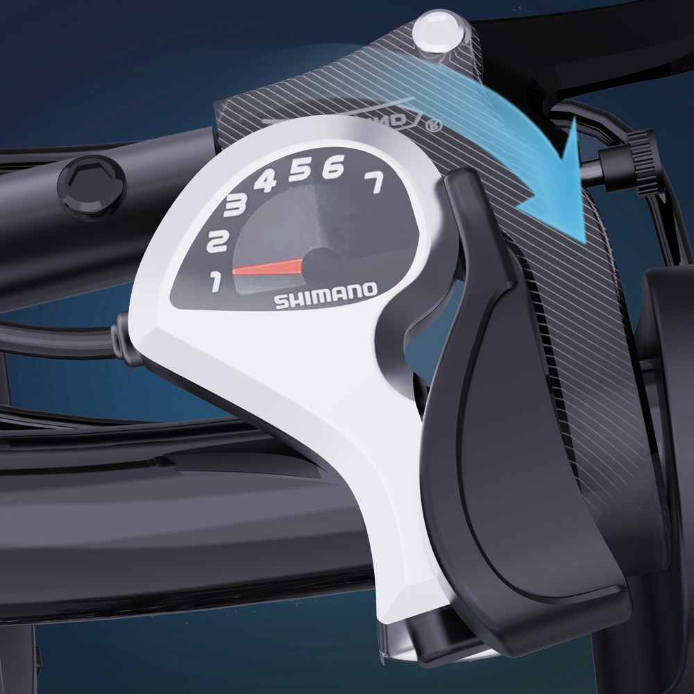 Ridstar E26 Pro Electric Bike, 1000W*2 Motor, 48V 23Ah Battery, 26*4 Inch Fat Tires, 49km/h Max Speed, 75km Range, Dual Hydraulic Brake, Full Suspension, Shimano 7-speed