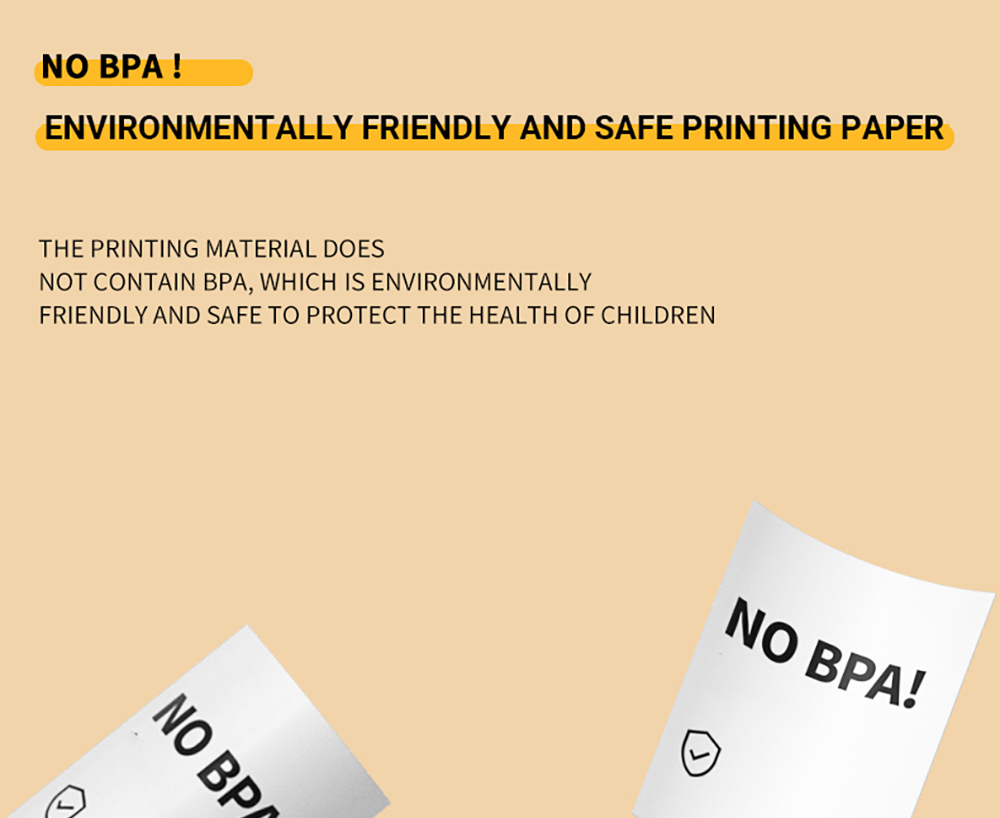 WOWKIDS K27 Kids Instant Print Camera, 48MP Front & Rear Dual Cameras, 1080P Resolution, 4 Filters, 32GB TF Card, 1400mAh Battery - Yellow