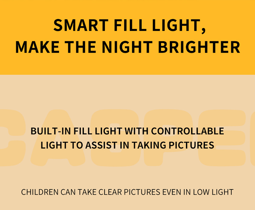 WOWKIDS K27 Kids Instant Print Camera, 48MP Front & Rear Dual Cameras, 1080P Resolution, 4 Filters, 32GB TF Card, 1400mAh Battery - Yellow