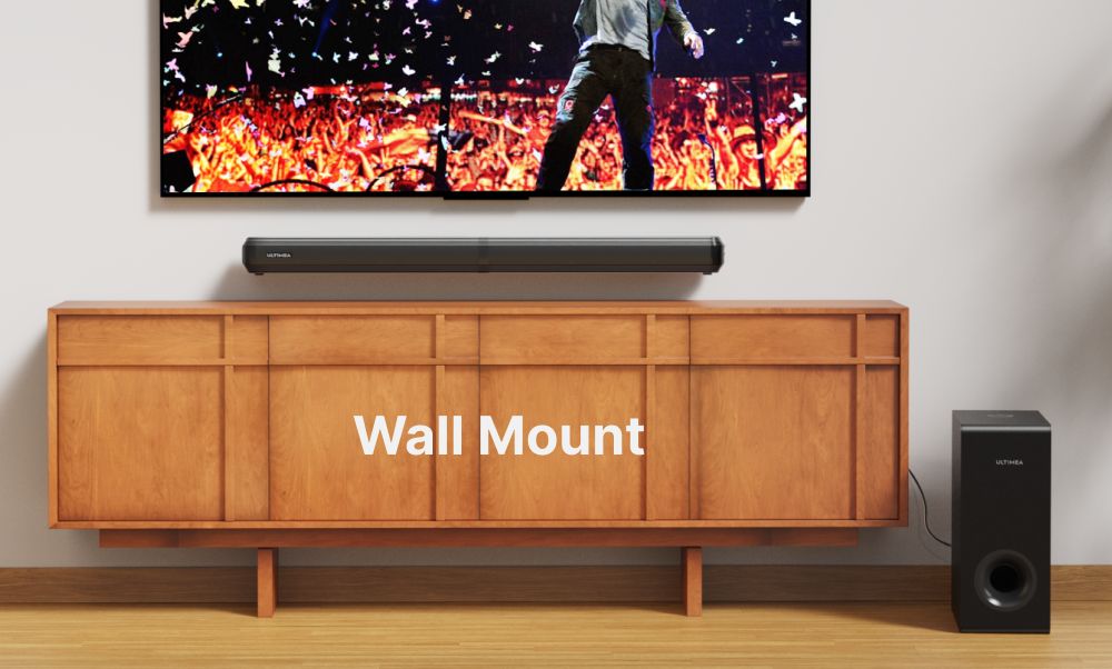 ULTIMEA Apollo S60 odnímateľný soundbar so subwooferom, 4.1 kanálový, Bluetooth 5.3, 3 režimy EQ, špičkový výkon 280 W