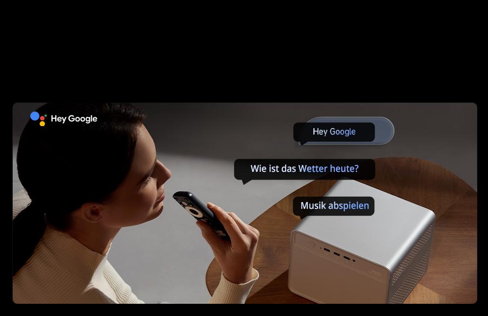 WANBO DaVinci 1 Pro Beamer, 600 ANSI, Native 1080P, Android 11, 5G/2,4G WLAN, Autofokus/Automatische Trapezkorrektur/Automatische Bildschirmanpassung/Hindernisvermeidung