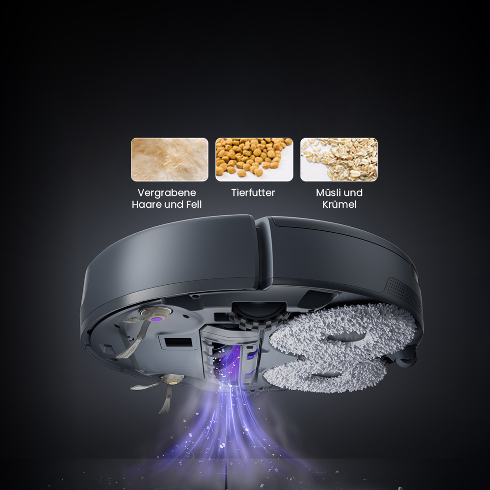 Narwal Freo Z Ultra Saugroboter und Wischmopp mit Basisstation, 12.000 Pa Leistung, Selbstentleerung, Doppelkamera, kein Verheddern, 120 Tage wartungsfrei, Drei-Laser-Hindernisvermeidung, KI-adaptives Waschen und Trocknen mit hei&szlig;em Wasser &ndash; Wei&szlig;