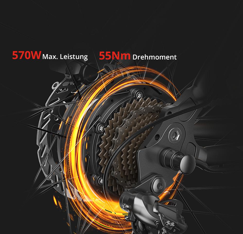 Eleglide M2 27,5'' x 2,35'' Elektro-Mountainbike 36V 15,6AH 250W