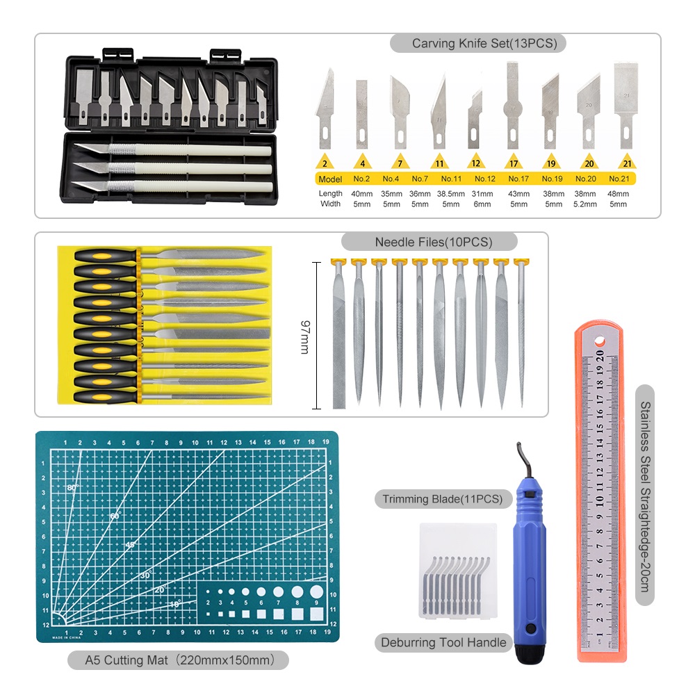 73Pcs Mintion 3D Printer Accessories Kit, with Mouth Cleaning Kit, Deburring Tools, Removal Tools, Tweezers, Pliers, and Much More