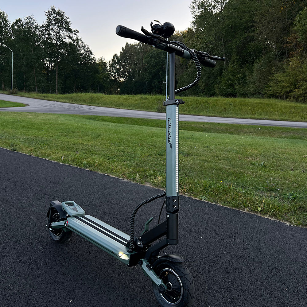 Ausom GX1 Electric Scooter 20km/h 500W Motor 48V 15.6Ah Battery 9" Pneumatic Tire up to 80km Max Range NFC Lock 46% Effortless Climbing Height adjustable