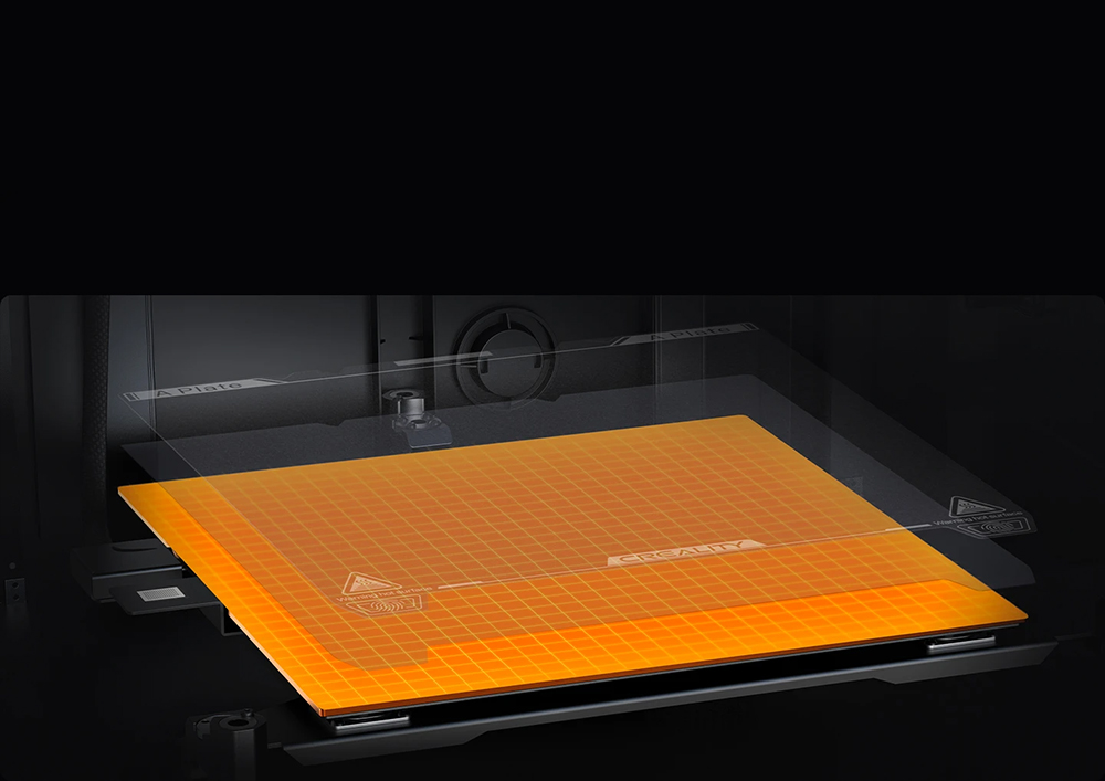 Creality K1 Max 3D-Drucker, automatische Nivellierung, max. 600 mm/s Druckgeschwindigkeit, Extruder mit Direktantrieb, Touchscreen, 300 x 300 x 300 mm