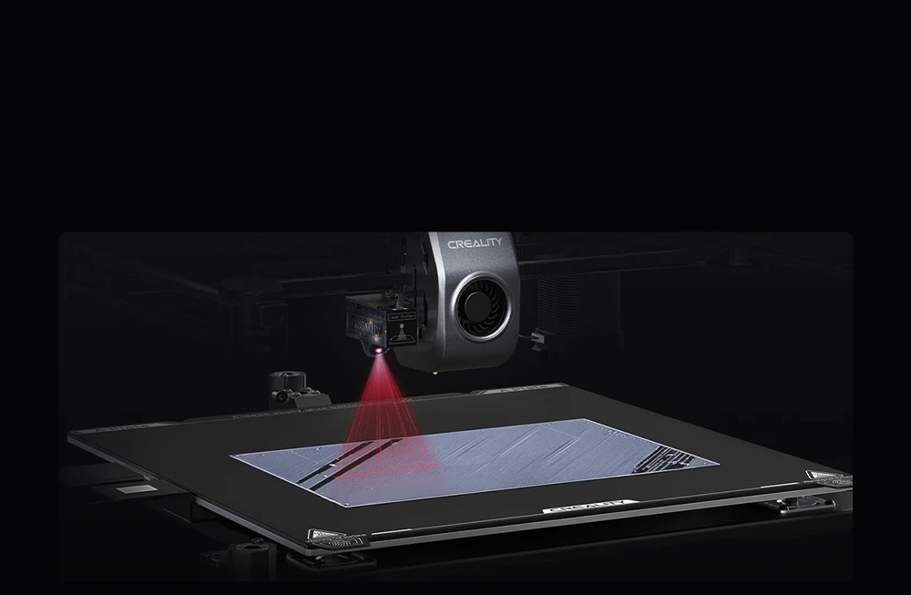 Creality K1 Max 3D-Drucker, automatische Nivellierung, max. 600 mm/s Druckgeschwindigkeit, Extruder mit Direktantrieb, Touchscreen, 300 x 300 x 300 mm