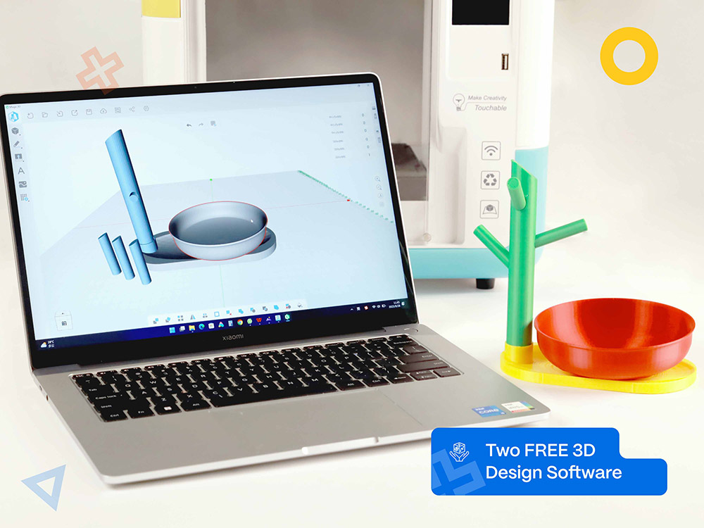 3D tlačiareň AOSEED X-MAKER pre deti a začiatočníkov, bezúrovňové lôžko, tlač cez Wi-Fi, veľmi tichá, ovládanie pomocou aplikácie, podpora filamentu PLA/ABS