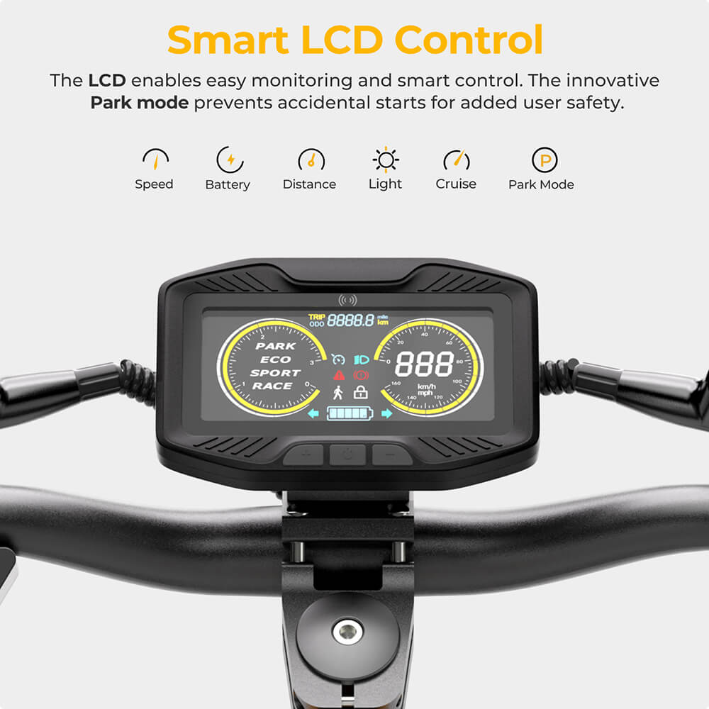Ausom Gallop SR1 Electric Scooter 52V 20.8Ah with NFC Lock, Dual 1000W Motors, 41mph Max Speed, 54-Mile Range, E-ABS & Hydraulic Disc Brakes