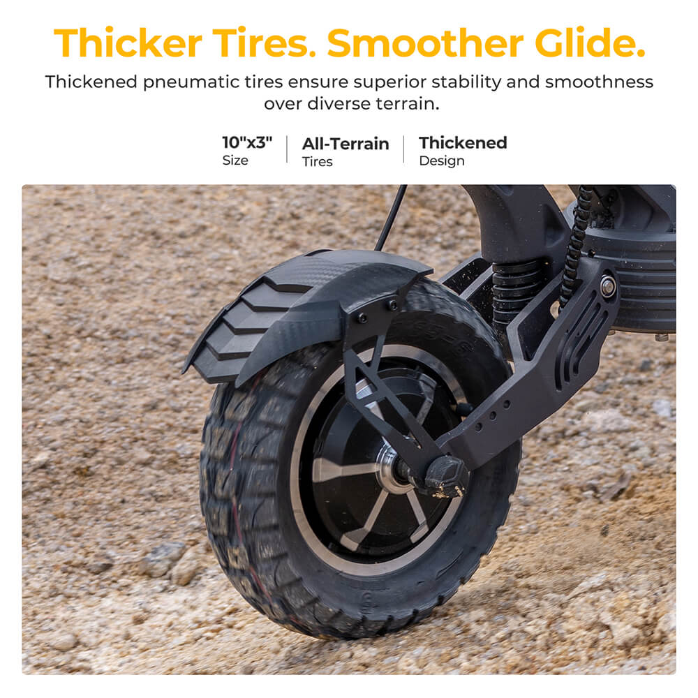 Ausom Gallop SR1 Electric Scooter 52V 20.8Ah with NFC Lock, Dual 1000W Motors, 41mph Max Speed, 54-Mile Range, E-ABS & Hydraulic Disc Brakes