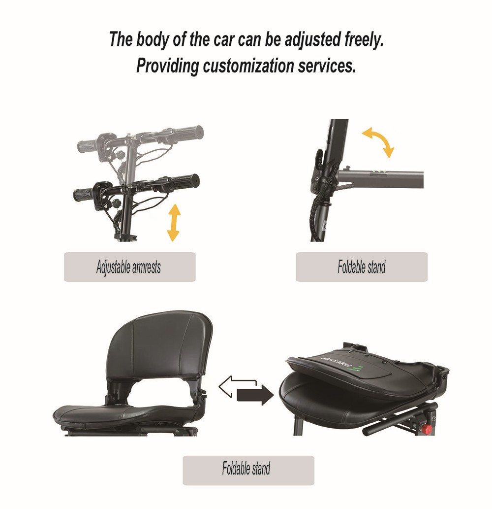 Freejoyer F7 Four-wheel Electric Scooter with Seat, 300W Motor, 36V 8AH Battery, 15km/h Max Speed, 25km Max Range