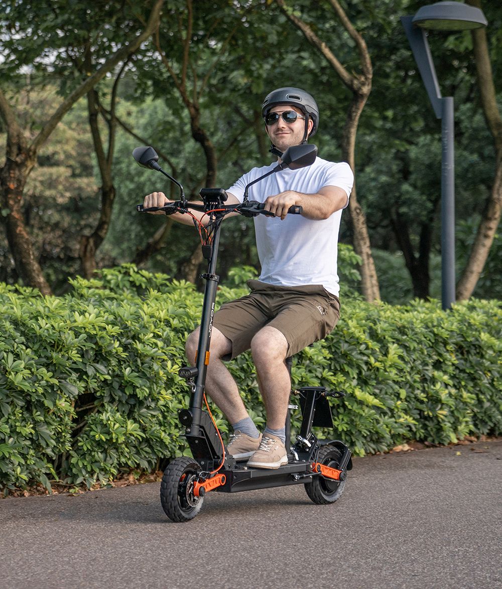 JOYOR S8E Electric Scooter, 800W motor, 48V 26AH batéria, 10-palcové pneumatiky, max. rýchlosť 45 km/h, dojazd 80 km, predné a zadné kotúčové brzdy, predné a zadné tlmiče