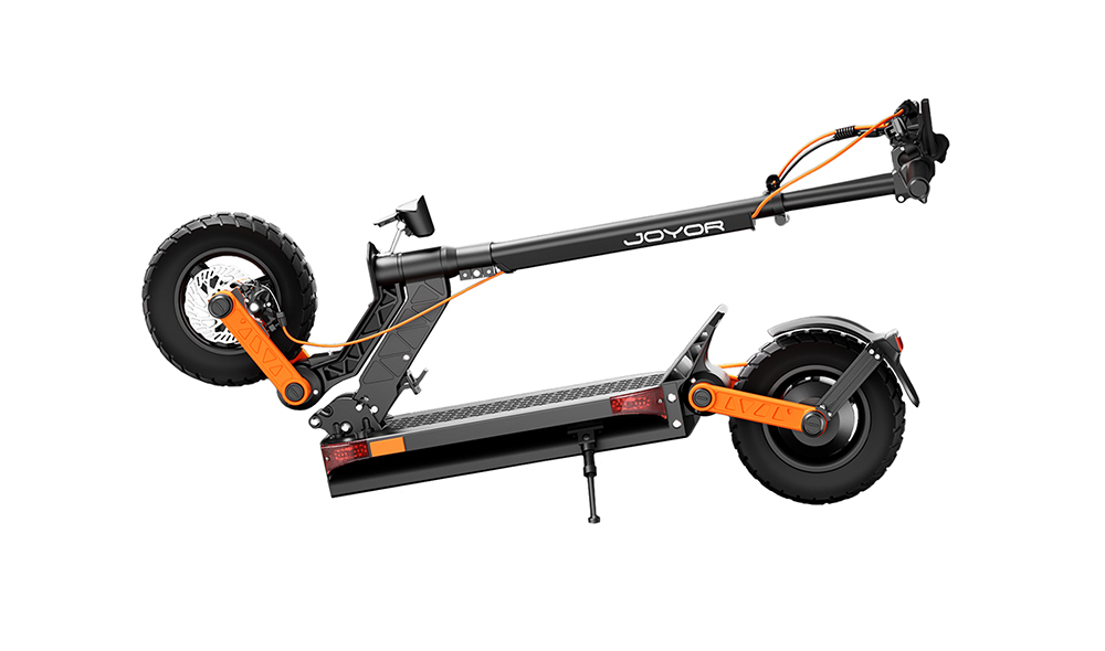 Joyor S8 Electric Scooter, 600W motor, 48V 26AH batéria, 10 palcové pneumatiky, max. rýchlosť 25 km/h, dojazd 90 km, dvojitá mechanická kotúčová brzda