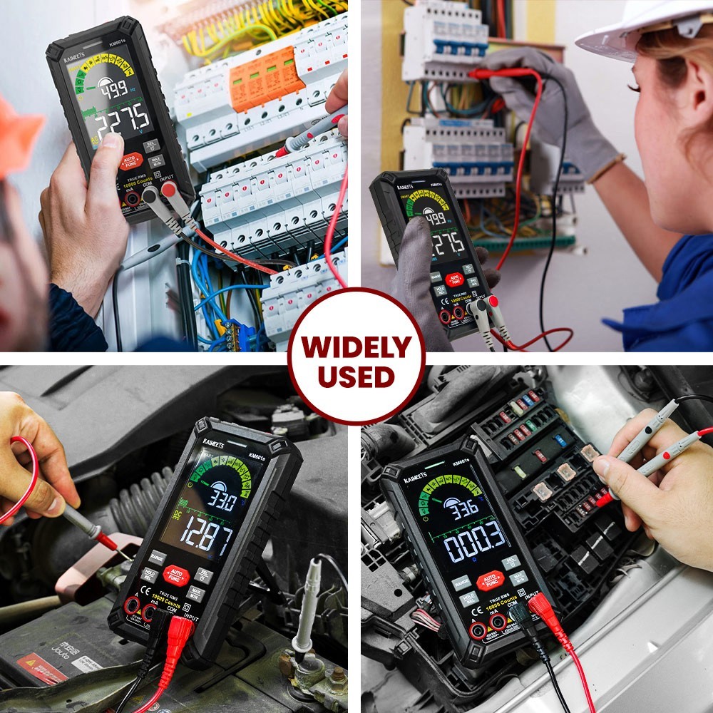 KAIWEETS KM601S Digital Multimeter 10000 Counts True-RMS Meter Smart Mode Manual Mode Flashlight