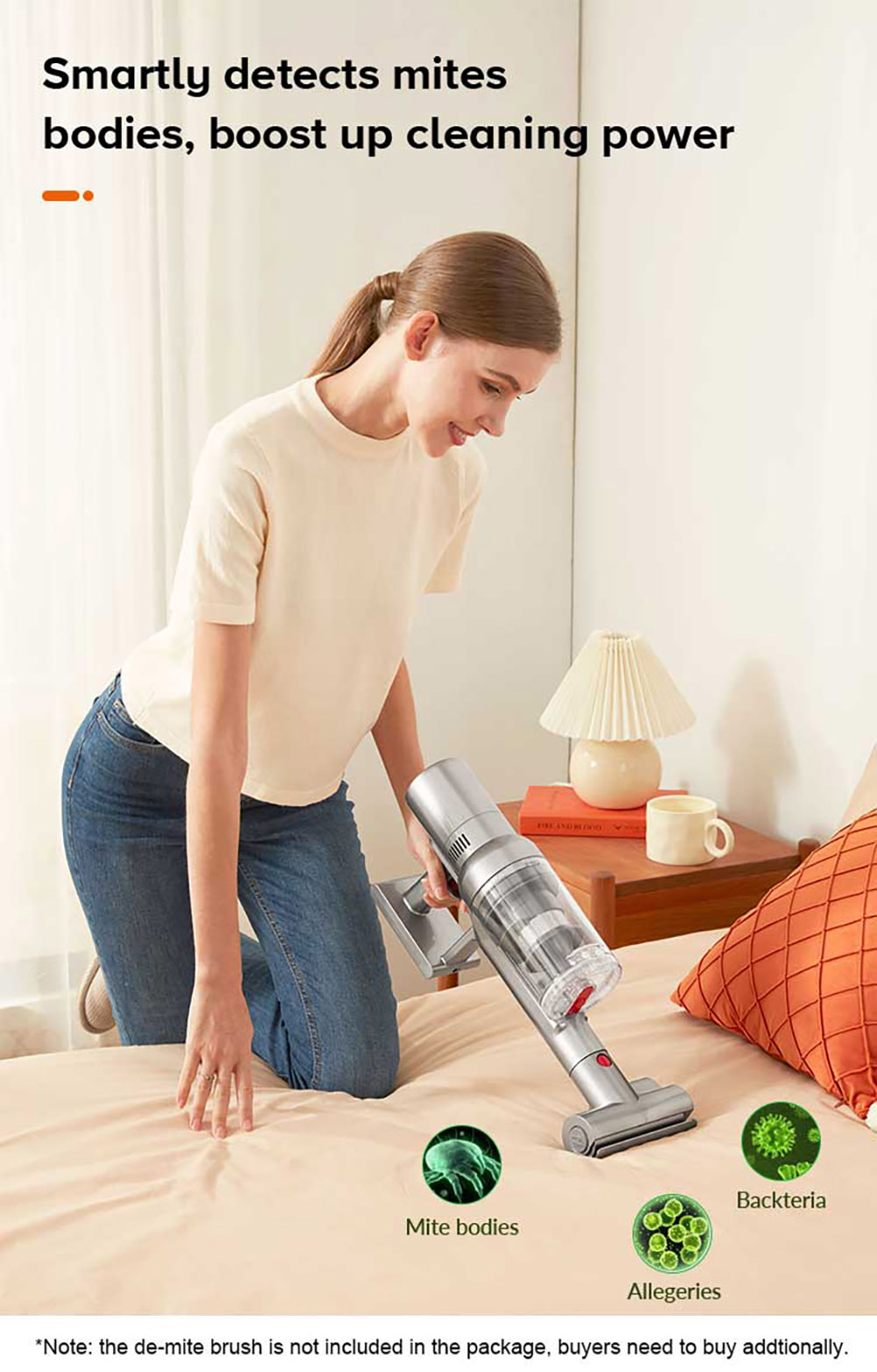 Liectroux i10 Cordless Stick Vacuum Cleaner, Smart Dust Sensing, 250W BLDC, 27kPa Suction, Colorful Touch Screen, LED Front Light, 45mins Runtime, for Carpet, Floor, Car &; Pet Hair